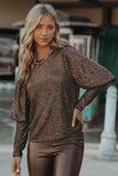 Cuffed Sequin Top