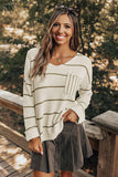 Stripe Chest Pocket Striped Sweater