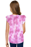 Tie-dye Ruffled Little Girls' Tank