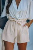 Cotton Blend Pocketed Knit Shorts