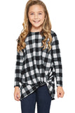 Buffalo Plaid Knotted Top