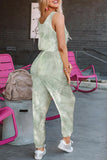 Tie Dye Drawstring Jogging Jumpsuit