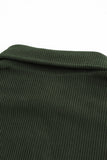 Pocketed Button Ribbed Textured Shacket