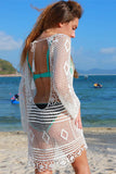 Crochet Fishnet Backless Beachwear