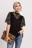 Breaking News Lace Top