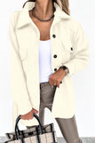 Lapel Button-Down Coat with Chest Pockets