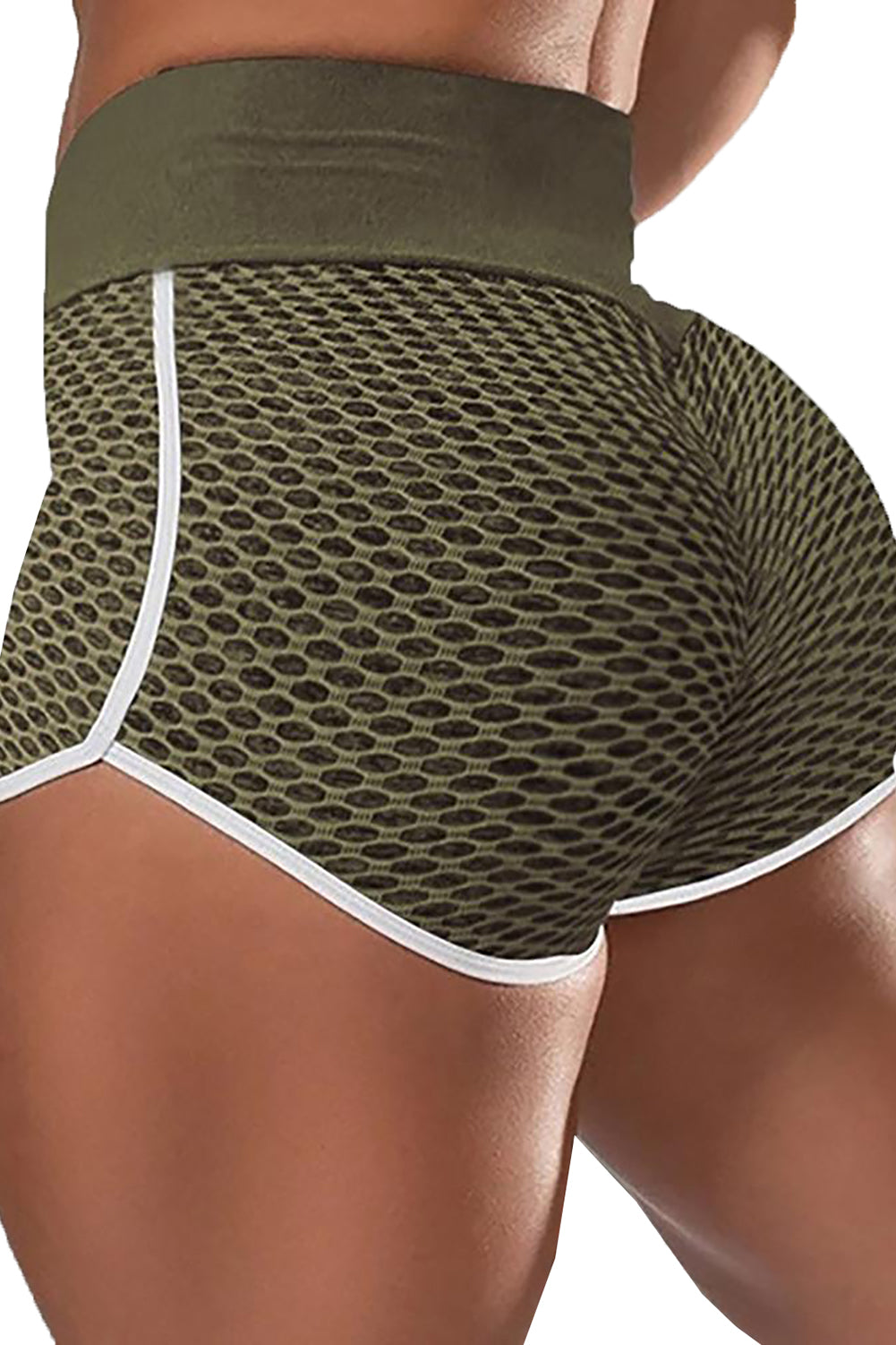 Hot Yoga Shorts With Contrast Waistband  Yoga shorts hot, Yoga shorts, Hot  yoga
