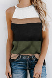 Color Block Knitted Tank Top