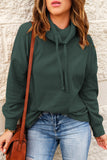 Cowl Neck Drop Shoulder Sweatshirt