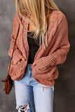 Chunky Knit Solid Cardigan with Pocket