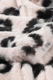 Plush Fur Leopard Coat