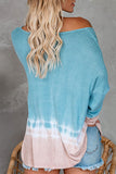 Tie Dye Thermal Knit Top