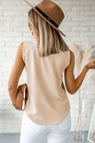 V Neck Knotted Shoulder Vest