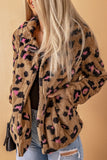 Plush Fur Leopard Coat