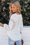 White Crochet Swiss Dot Blouse