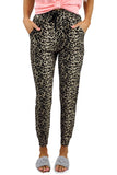 Print High Waist Slim-fit Pants