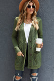 Front Pocket and Buttons Closure Cardigan