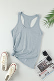 Scoop Neck Basic Solid Tank Top