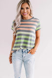 Stripes Shift Short Sleeve Top