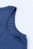 V Neck Racerback Tank Top with Pocket