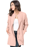 Drawstring Waist Lightweight Outcoat