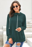 Long Sleeve Hoodie with Rope Drawstring