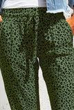 Khaki Breezy Leopard Joggers