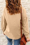 Cowl Neck Drop Shoulder Sweatshirt