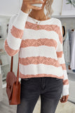 Striped Colorblock Knit Sweater