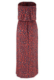 Bohemian Bandeau Print Maxi Dress