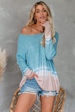 Tie Dye Thermal Knit Top