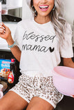 blessed mama Graphic Leopard Lounge Set