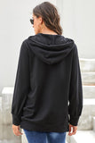 Long Sleeve Hoodie with Rope Drawstring