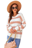 Striped Colorblock Knit Sweater