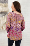 Paint Palette Leopard Print Top