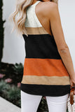 Color Block Knitted Tank Top