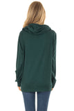 Long Sleeve Hoodie with Rope Drawstring