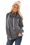 Long Sleeve Hoodie with Rope Drawstring