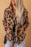 Plush Fur Leopard Coat