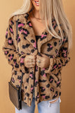 Plush Fur Leopard Coat