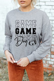 GAME DAY Rugby Letter Print Pullover Sweatshirt