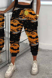 Halloween Bat Print Casual Pants