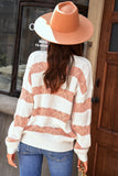 Striped Colorblock Knit Sweater