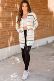 Rainbow Striped Cardigan