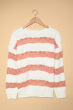 Striped Colorblock Knit Sweater