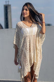 Crochet Knitted Tassel Tie Kimono Beachwear