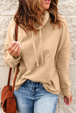 Cowl Neck Drop Shoulder Sweatshirt