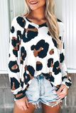 Leopard Print Long Sleeve Loose Top