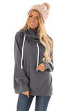 Long Sleeve Hoodie with Rope Drawstring