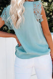 Sleeveless Crochet Lace Blouse